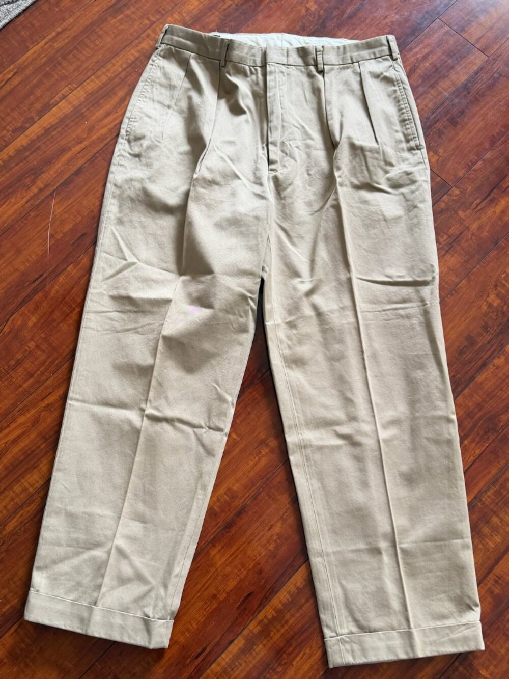 Vintage - Polo Ralph Lauren Pleated Cuff Pants - Size 36/30